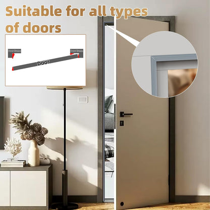 118” Wedge-Shape Foam Window Weather Stripping Door Seal Strip,Soundproofing Frame Winter Insulation Tape for Exterior Front Door,Noise Cancelling Window Inserts,Door Gap Filler Light Blocker,White