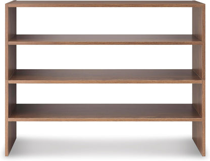 Whitmor Wood Stackable 2-Shelf Shoe Rack, White, 24 inches