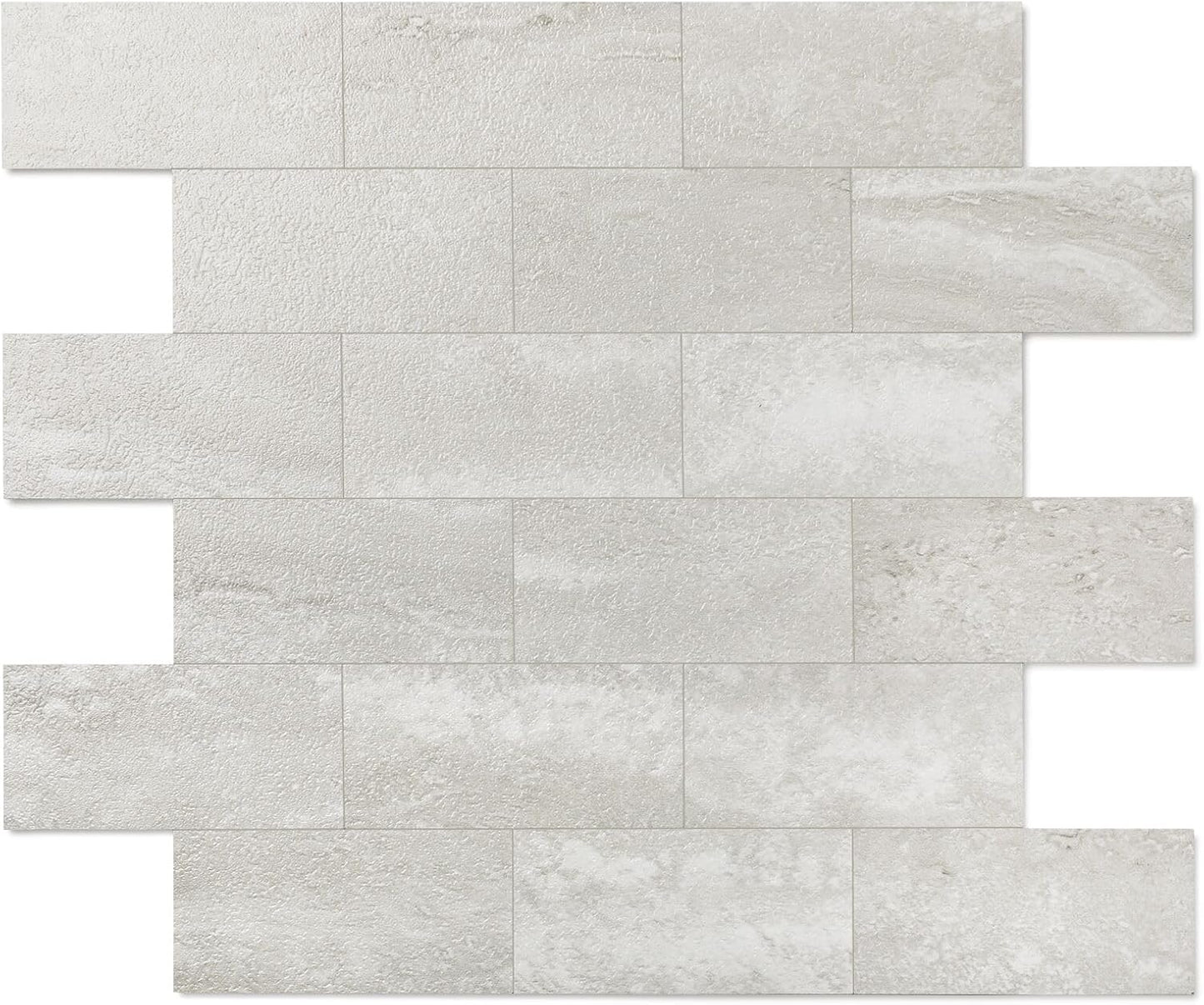 2026 New Upgrade Peel and Stick Backsplash Tile, Peel and Stick 11.34" X 11.57" Wall Tile for Kitchen, Bathroom, Fireplace, Laundry (Beige Ecru, 10 Packs)