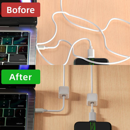 9 Pack Cord Organizer Holder,Costop Strong Adhesive Under Desk Cable Management,Magnetic Cable Clips,Wire Holder Keeper Organizer Neatly for Home,Office,Car,Desk,Nightstand,Desktop
