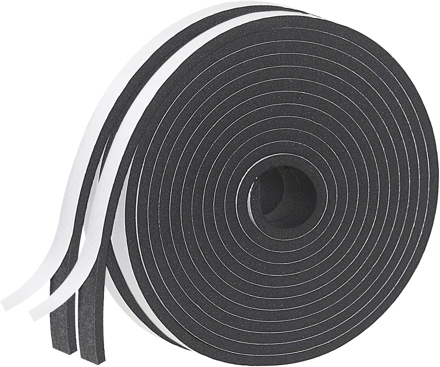 Weather Stripping Door Seal Strip for Doors and Windows, 1In x 1/8In x 33Ft x 2 Roll Foam Insulation Tape Self Adhesive,Sound Proof,Weatherstrip,Pipe Cooling, Air Conditioning Seal Strip - Colors A