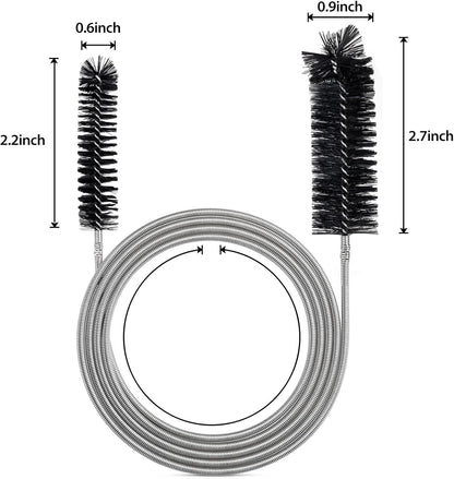 Long Drain Brush Flexible Feeding Tube Brush Slim Cleaning Brush Hose Pipe Brush