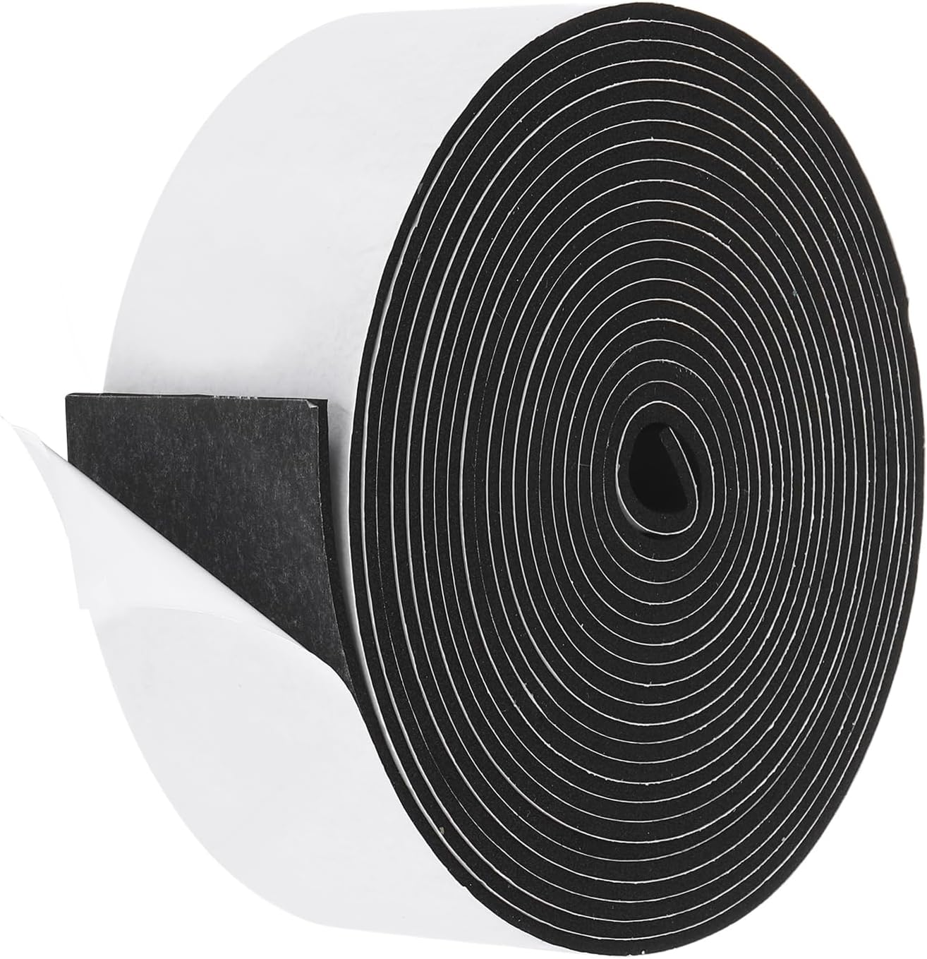 PATIKIL Weather Stripping Door Seal Strip, 3/8 Inch x 1/4 Inch x 32 Ft Self Adhesive Soundproof High Density Foam Tape Insulation for Door Window Air Conditioning, White - Colors A