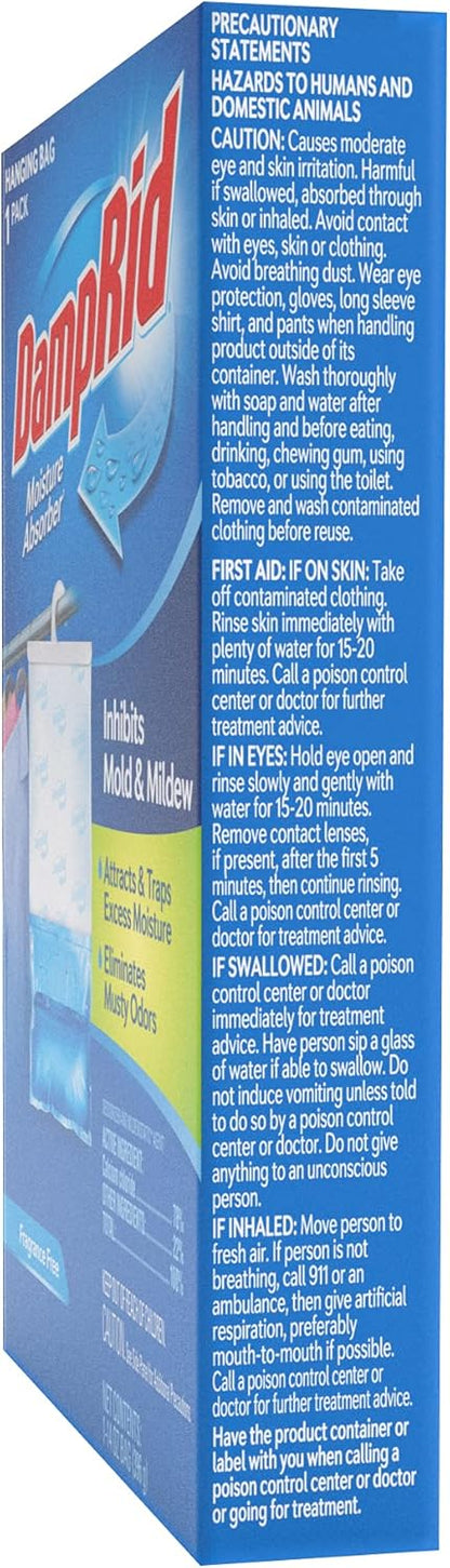 DampRid Fragance Free Hanging Moisture Absorber, 14 ounce (Pack of 6)
