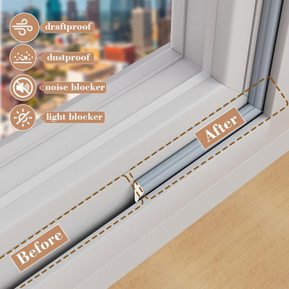 16.4 Ft Weather Stripping Door Seal Strip,Self-Adhesive Foam Weather Strip for Window Door Insulation,Soundproofing Weatherstripping for Windows Gap Filler,Wedge Window Sealer Tape for Winter,Black