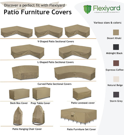 Patio Deck Box Cover, 63x30 Inch Fire Pit Covers with Straps and Handles, Waterproof Heavy Duty Outdoor Furniture Winter Cover for Keter, Suncast, Lifetime Container
