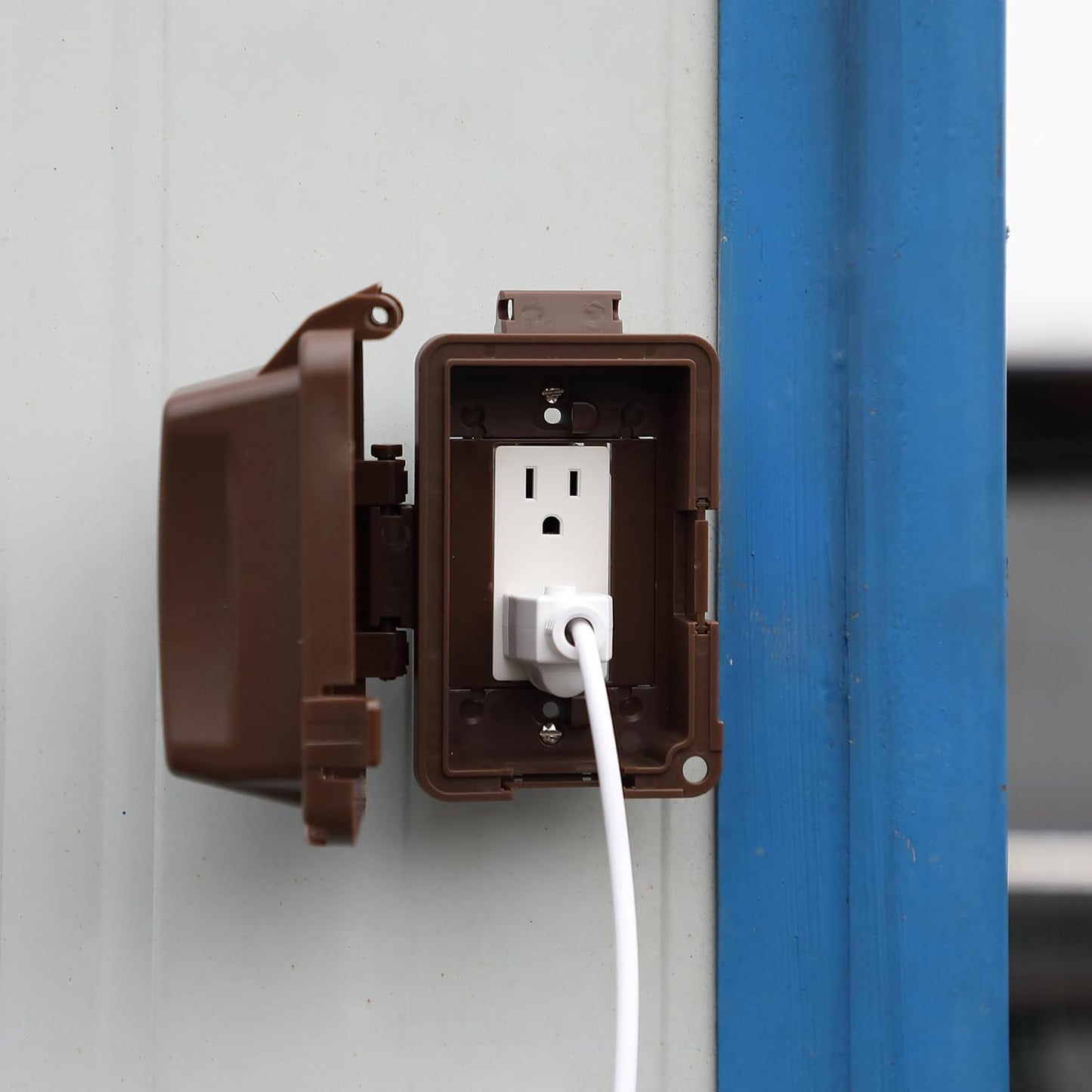 Bates- Weatherproof Electrical Outlet Cover, 1-Gang Outdoor Plug Cover | For Protection Against Rain Dust & Outdoor Use