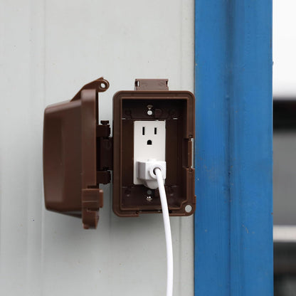 Bates- Weatherproof Electrical Outlet Cover, 1-Gang Outdoor Plug Cover | For Protection Against Rain Dust & Outdoor Use