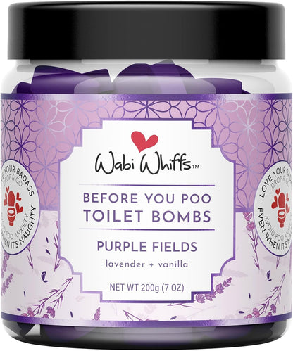 Wabi Whiffs Fizzing Toilet Bombs – Drop In The Ocean | Natural Bathroom Deodorizer | Odor Eliminator Tablets For Freshness & Cleanliness | Eco-Friendly Septic Safe Tablets | 60 Count |