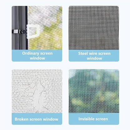 Window Screen Repair Tape 2 Pcs Window Screen Tape Screen Repair Subsidy Door Curtain Hole Patch Repair Self-Adhesive Screen Tape(Gray)
