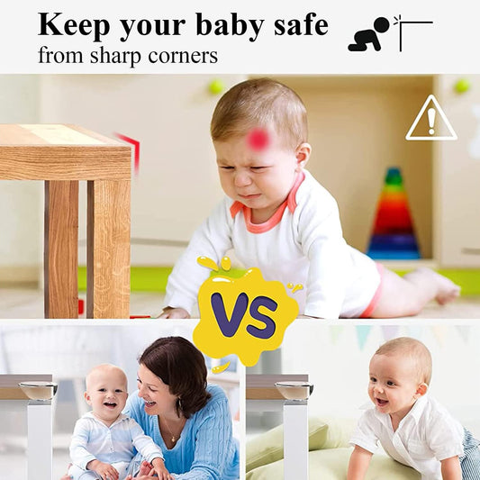 Corner Protector Baby – MOYONTE 16 Pack Clear Air Cushion Baby Proof Corners and Edges, Soft Furniture Table Corner Protectors with Strong Adhesive, Non-Toxic Safety Corner Protectors for Child Safety