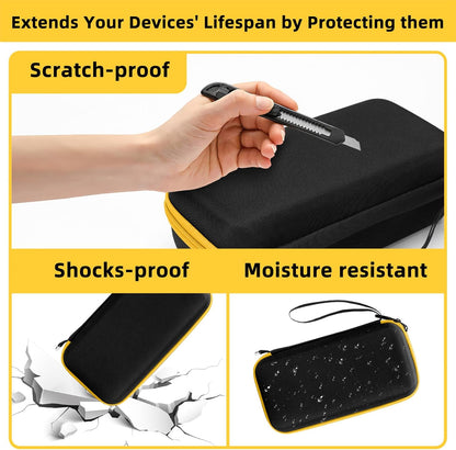 Carrying Case for Fluke 15B+/17B+/Fluke 101/117/115/116/114/113/177/179/233/106/107 Multimeter Testers and Accessories, Multimeter Storage Bag Organizer Box -Black (Case Only)
