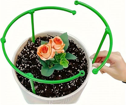 12PCS Plant Support Stakes Half Round Plant Stakes for Indoor Plants, Stackable Garden Flower Support, Plant Cages for Tomato,Monstera, Peony, Hydrangea, Climbing Plants