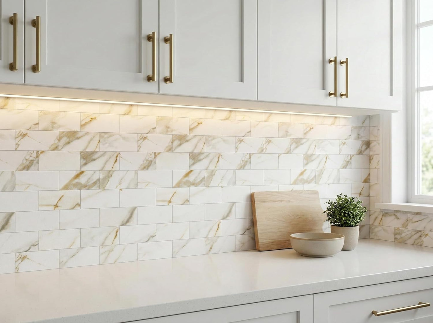 2026 New Upgrade Peel and Stick Backsplash Tile, Peel and Stick 11.34" X 11.57" Wall Tile for Kitchen, Bathroom, Fireplace, Laundry (Beige Ecru, 10 Packs)