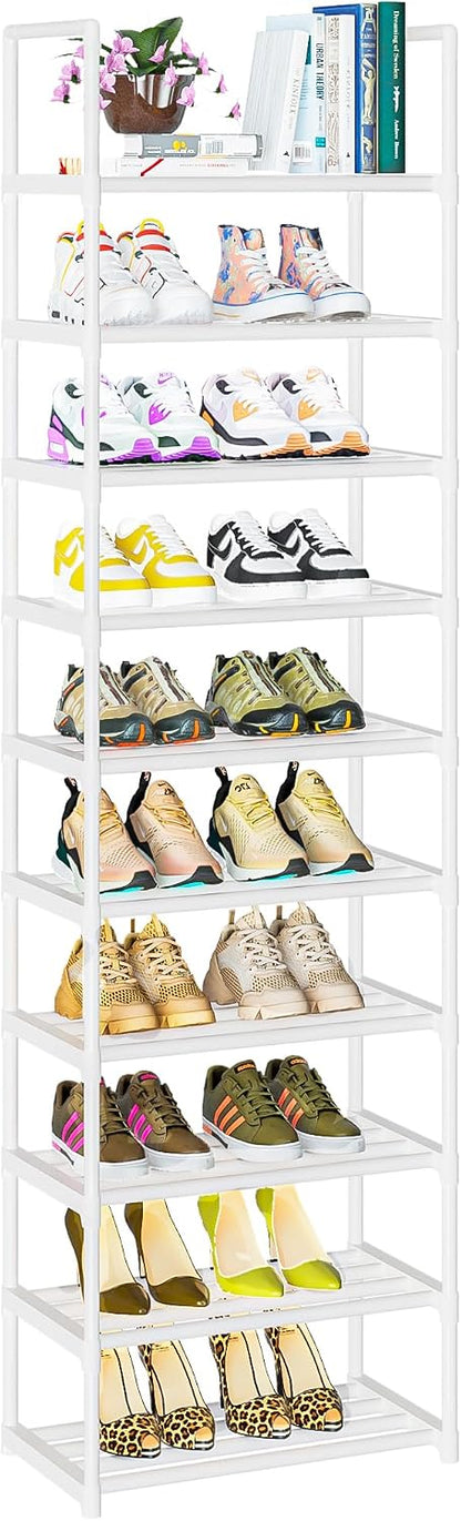 OYREL Sturdy Metal Organizer for Narrow Closets, Shoe Shelf Stand