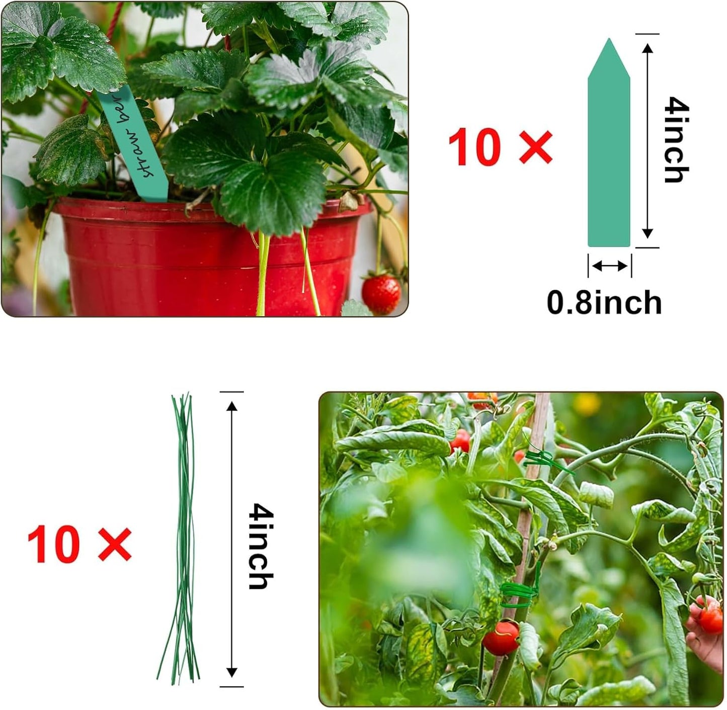 Augshy Moss Pole, 27 Inch Moss Poles - 2Pcs 17 Inch Plant Stakes Moss Sticks for Monstera Indoor Creepers Plant Support Extension Climbing Plants