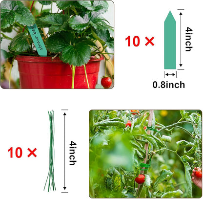 Augshy Moss Pole, 27 Inch Moss Poles - 2Pcs 17 Inch Plant Stakes Moss Sticks for Monstera Indoor Creepers Plant Support Extension Climbing Plants