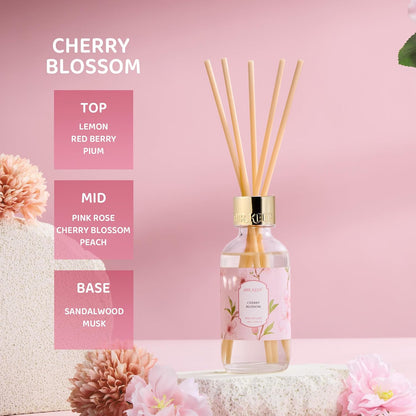 Airkeep Reed Diffuser Oil Set with Reed Sticks,Vanilla Aromatherapy Oil Scent Diffuser for Home Office Bathroom Decoration Perfume and Gifts 3.38 oz/100ml