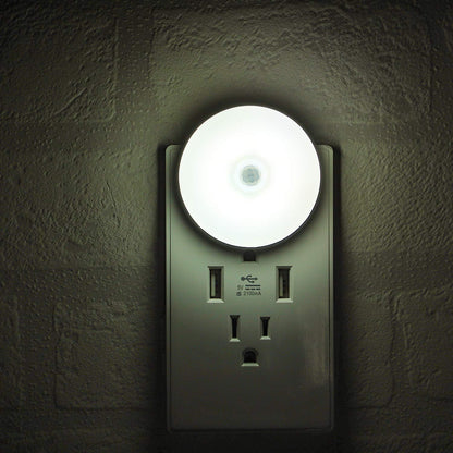 Motion Sensor Night Light, 2 Pack Motion Activated Night Light Plug in, Automatic ON OFF, 3200K Warm Hue, LED Nightlights Plug into Wall, for Bathroom, Kitchen, Bedroom, Kids room, Hallway, Stairway