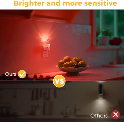 L LOHAS LED Night Light, Bubble Night Lights Plug into Wall,2 Pack 3000K/4000k/5000K Adjustable Color Temperature Night Light,Dimmable Nightlights with Dusk to Dawn Sensor for Rooms Bathroom Hallway