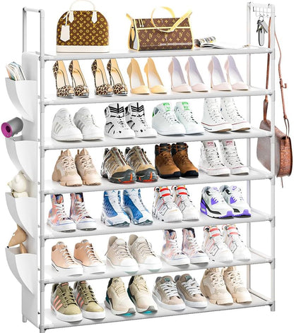 OYREL 5 Tier Shoe Organizer Rack for Closet, Entryway, Garage, Door, Space Saving, Shoe Holder Stand/Tower, Large, 20-25 Capacity