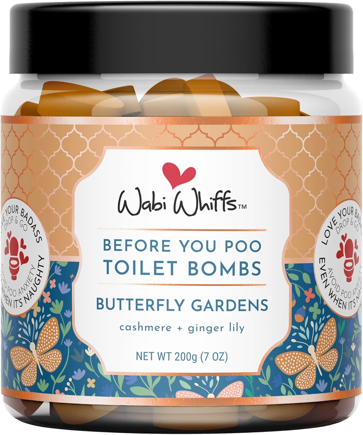 Wabi Whiffs Fizzing Toilet Bombs – Drop In The Ocean | Natural Bathroom Deodorizer | Odor Eliminator Tablets For Freshness & Cleanliness | Eco-Friendly Septic Safe Tablets | 60 Count |