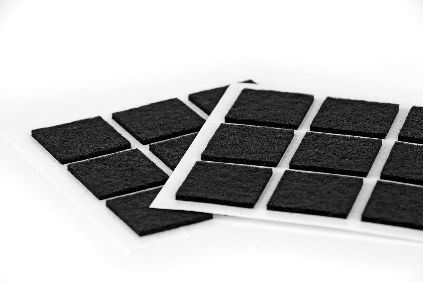 Furndiy Felt Furniture Pads for Hardwood Floors, Self-Adhesive Felt Pad for Chairs & Seat Legs, Easy Slide, Anti Scratch, Noise Stopper, Bumper & Buffer, Floor Protection - Based in USA - 0.8'' Black