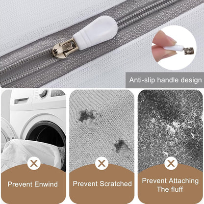 Mesh Laundry Bags for Washing Machine, Fine Mesh Delicates Bags 3 Pack Travel Storage Organize Bag for Clothes, Zippered Garment Wash Bag (XL L M