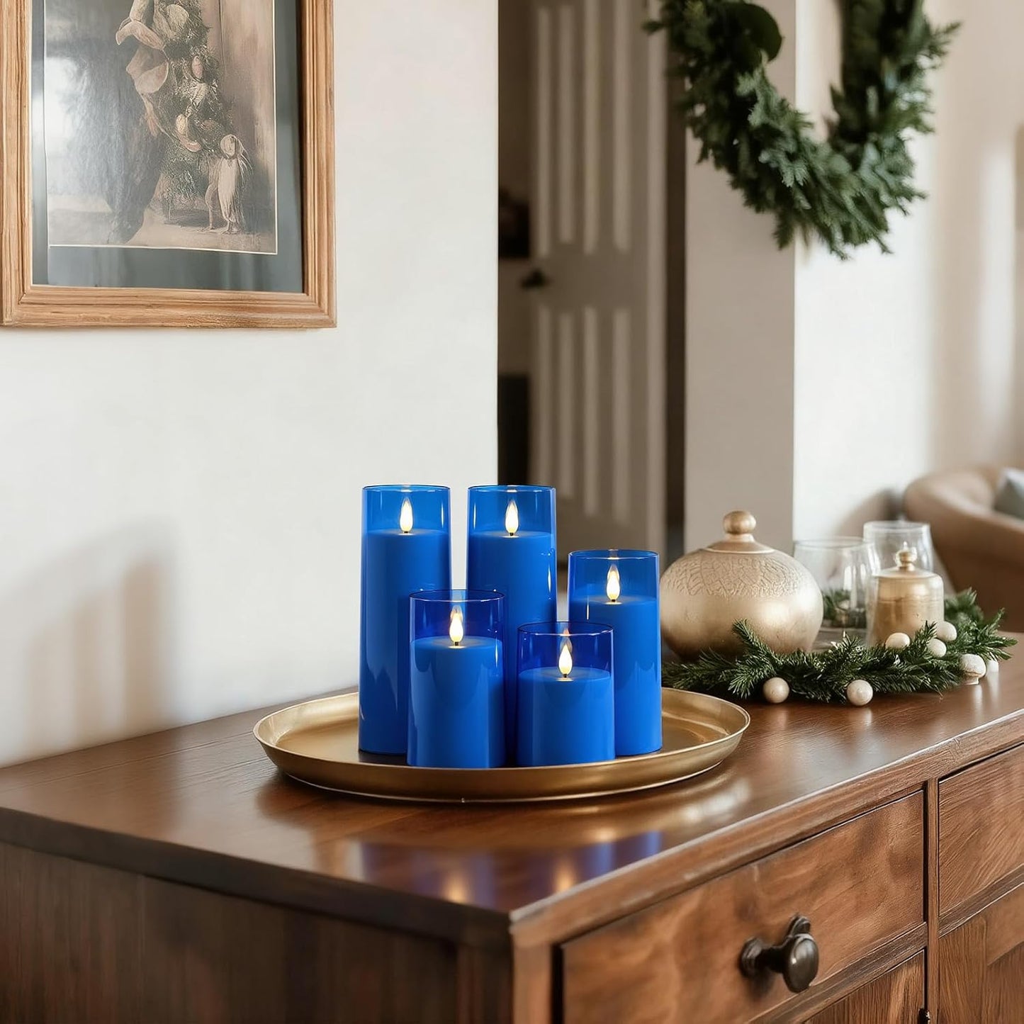 Raycare Flameless Candles Battery Operated with Remote Timer, Acrylic Flickering LED Pillar Candle for Christmas, Wedding, Home Decor, Gift for Family and Friend, White, Set of3
