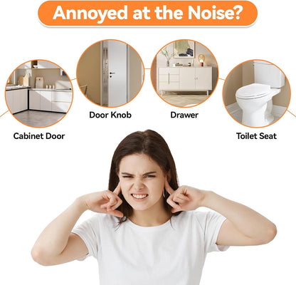 4PCS Long Furniture Bumpers - Wall Protector Guards, Fridge Door Stopper, 5.5x0.7x0.2inches
