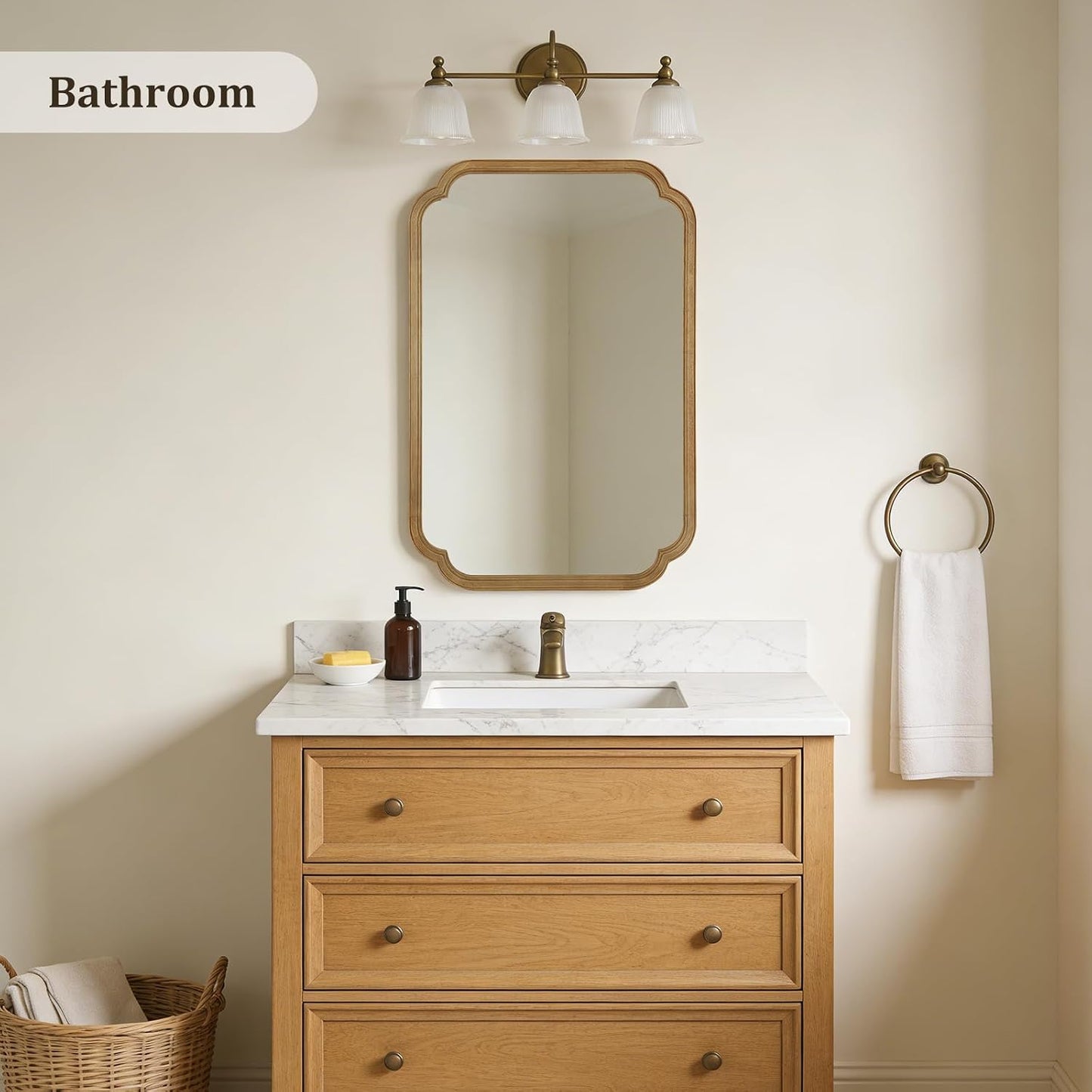 WallBeyond Full Length Mirror Wall Mounted 65"x22", Rustic Wooden Frame Floor Mirror, Large Full Body Mirror for Bedroom, Leaning or Hanging Against Wall, Natural