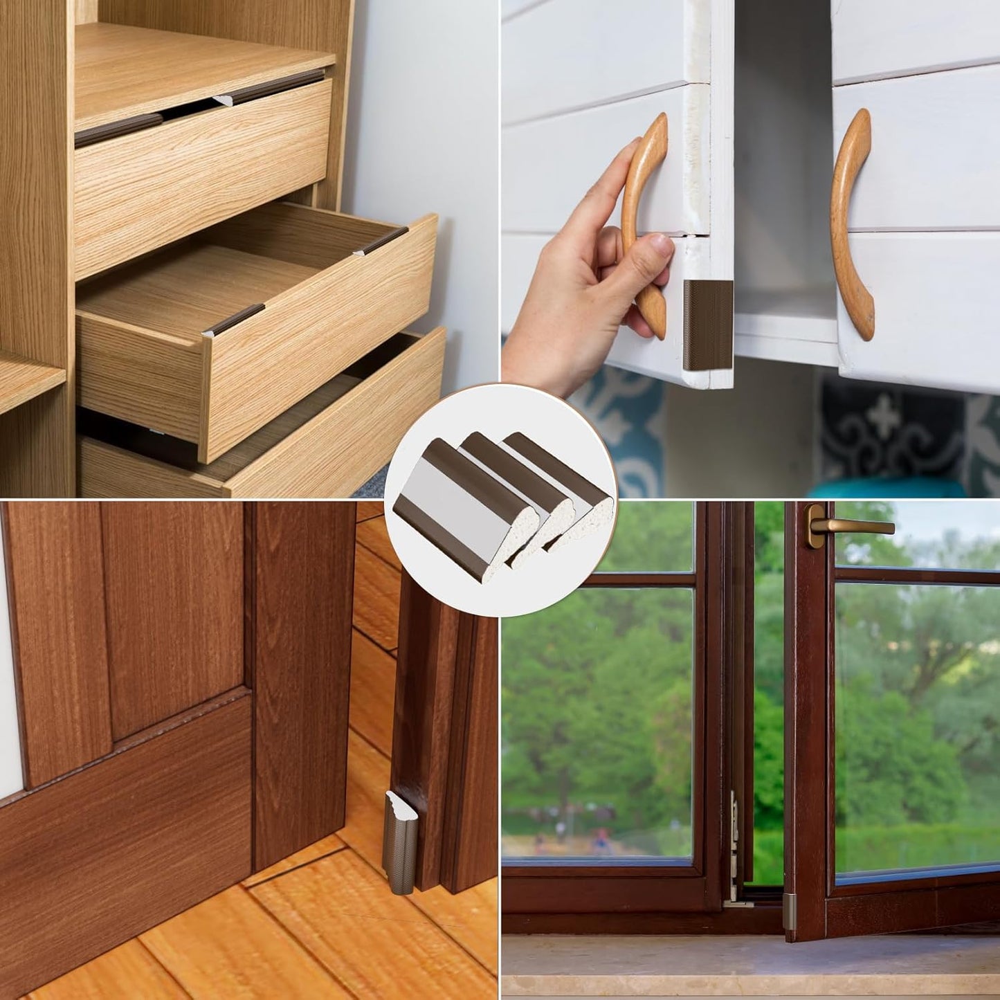 118” Wedge-Shape Foam Window Weather Stripping Door Seal Strip,Soundproofing Frame Winter Insulation Tape for Exterior Front Door,Noise Cancelling Window Inserts,Door Gap Filler Light Blocker,White