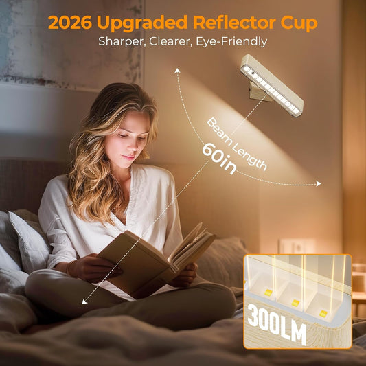 MOITA Magnetic Wireless Battery Operated Wall Sconce, Rechargeable Remote Control & Touch Control Wall Sconces Set of Two, 3-Color Temperatures LED Wall Lights, 360° Rotatable (Walnut, 2-Pack)