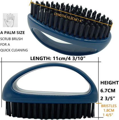 GKETN Scrub Brush for Cleaning Scrubbing Heavy Duty Stiff Nylon Bristles Cleaning Brush Multi-Purpose, White & Small Size