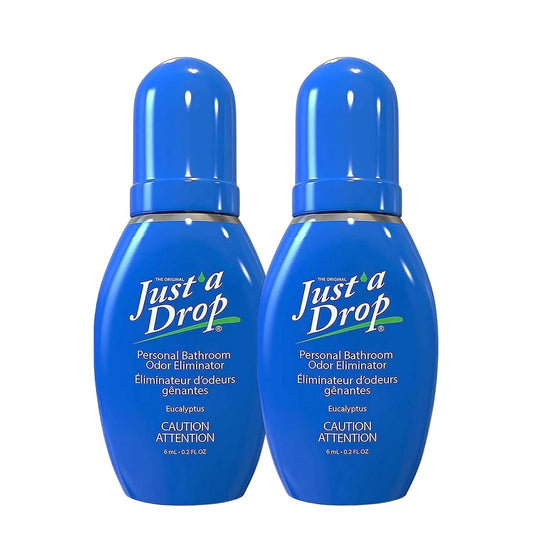 Just a Drop Odor Eliminator - Eucalyptus by Prelam for Unisex - 0.2 oz Drops - Pack of 2