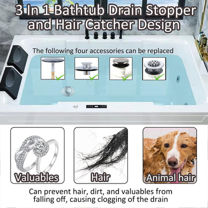 AzWzz Bathroom Sink Stopper,Sink Hair Catcher,Bathroom Sink Drain Strainer Pop Up Drain Cover Plug,Universal for 1.1 to 1.65in Sink Drain Hole