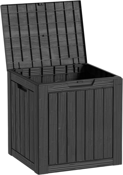 200 Gallon Deck Boxes Outdoor Waterproof, Outdoor Storage Box with Lockable Lid & UV-Resistant for Patio Furniture, Outdoor Cushions, Garden Tools and Pool Supplies, Light Brown