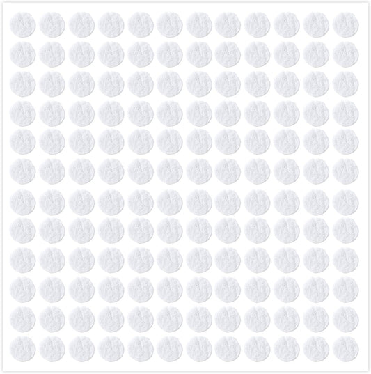 144Pcs 1/2 Inch Felt Pads for Cabinet Doors White Coaster Pads for Bottom Felts Furniture Pad for Chair Legs Felt Bumper Floor Protectors Door Adhesive Felts Feet for Hardwood Floors, Round