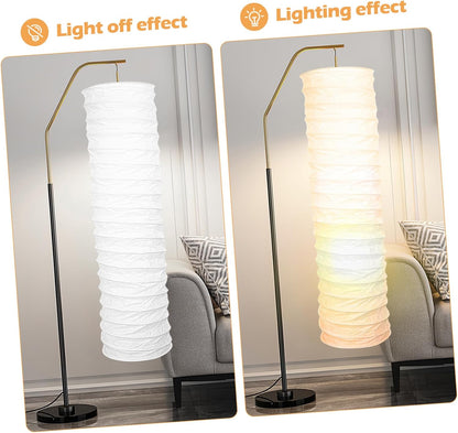 Beaupretty Paper Floor Lamp Shade: Diploma Floor Lamp Shade Japanese Style Rice Paper Lamp Protector Cover Replacement for Hotel Bedside