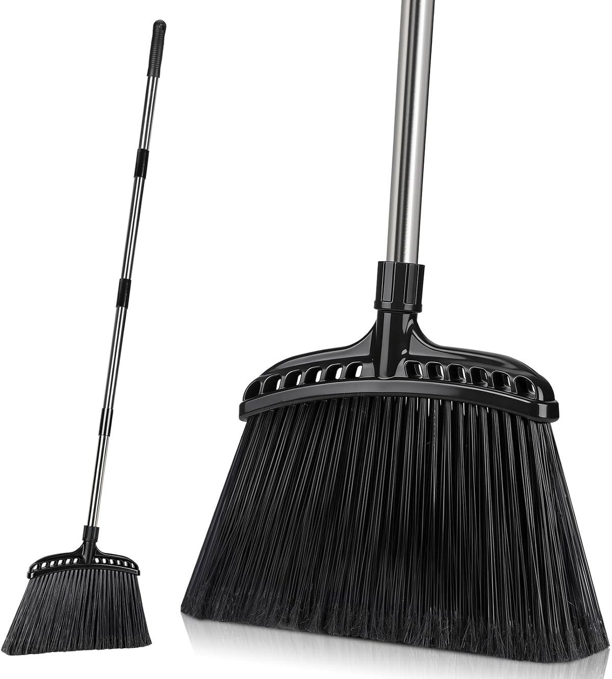 Outdoor Broom,Masthome Heavy Duty Broom,56" Brooms for Sweeping Outdoor,Angle Commercial Brooms with Hard Bristles, for Kitchen Home Office Garage Courtyard Lobby Lawn Concrete