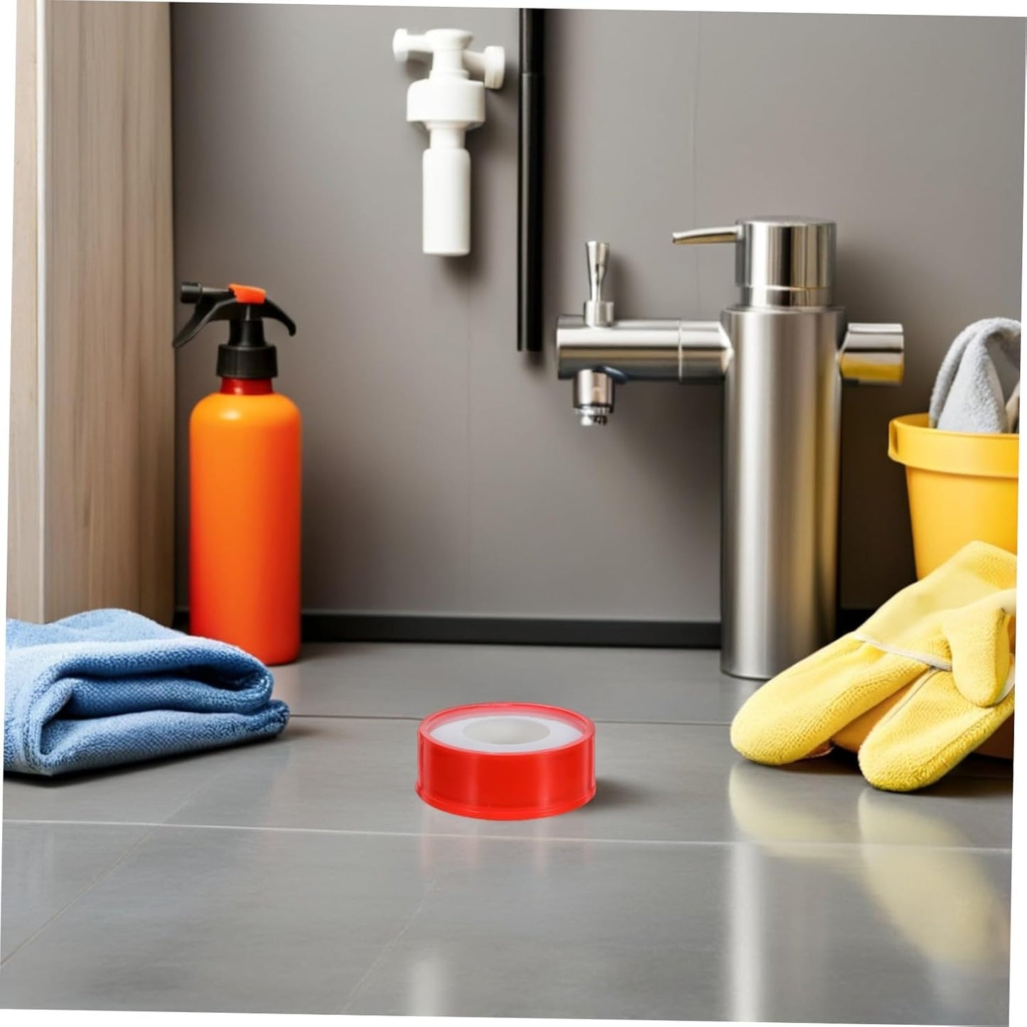 10 Rolls PTFE Plumbers Thread Tape for Plumbing Connections and Systems, Waterproof Leak Repair Sealant Broad Chemical Compatibility and Wear-Resistant Material, for New