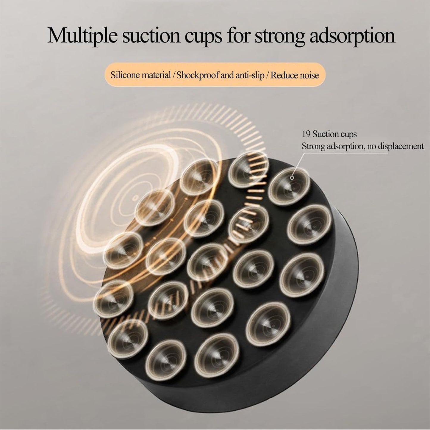 4 Pcs Anti Vibration Pads For Washing Machine, Foot pads with suction cups Prevent Sliding Out, Soundproofing Base for Appliances, Floor Protector