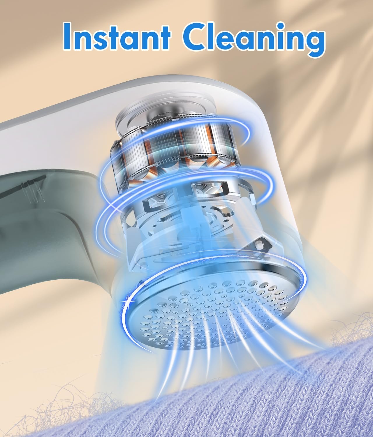 Fabric Shaver, Electric Lint Remover for Clothes & Furniture, Sweater Shaver & Pilling Remover, Depiller with 2 Extra Blades Included, Lint Shaver for Clothing - Battery Operated