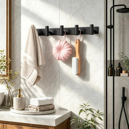 Wall Mounted Coat Rack-3 Hooks, Heavy Duty Stainless Steel Wall Hooks for Towel Coat Bag, Hat Rack Coat Hanger Coat Hooks Towel Racks for Bathroom Entryway Kitchen Office (Silver, 1 Pack)