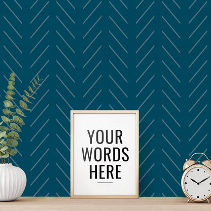 Erfoni Black and White Peel and Stick Wallpaper Modern Herringbone Contact Paper Bathroom 17.7inch x 118.1inch Geometric Removable Wallpaper Peel and Stick Self Adhesive Contact Paper for Accent Wall