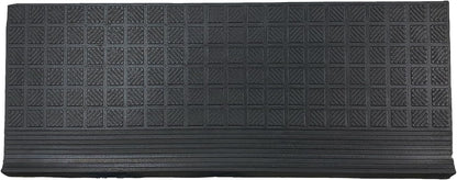 Ottomanson Non Slip Stair Treads Indoor – Peel and Stick Carpet Stair Treads for Wooden Stairs, Self Adhesive Anti Slip Stair Pads for Kids & Pets – 7.9" x 29.9", 7 Pack – Black