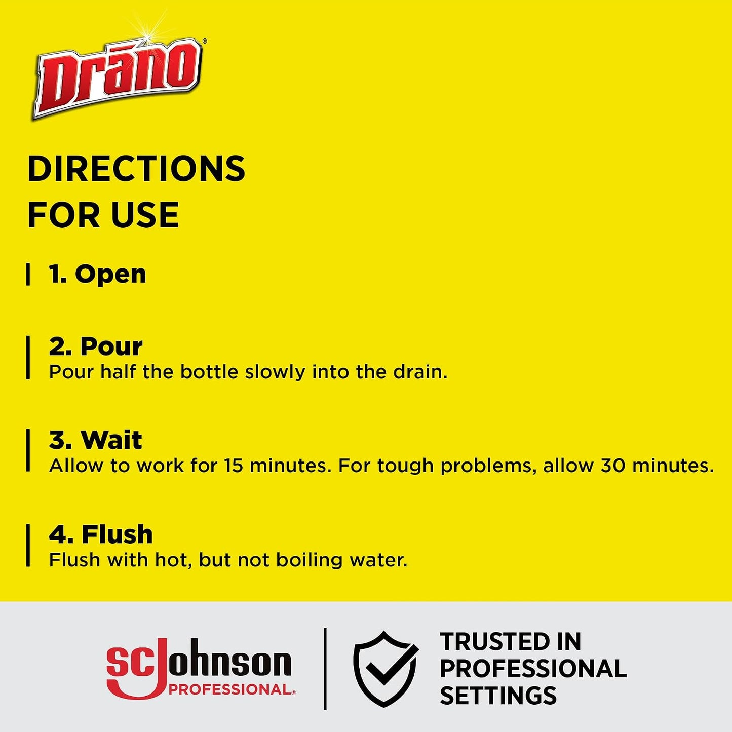 Drano Liquid Drain Clog Remover and Cleaner for Shower or Sink Drains, Unclogs and Removes Hair, Soap Scum, Bloackages, 32 oz