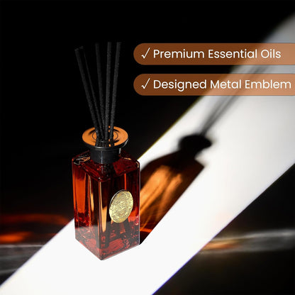 M&SENSE 6.3 oz Large Reed Diffuser Set | Lime+Basil Scent Oil Diffuser with Sticks | Hotel Collection Non-Toxic Home Fragrance |for Bedroom Bathroom Living Room - Colors B
