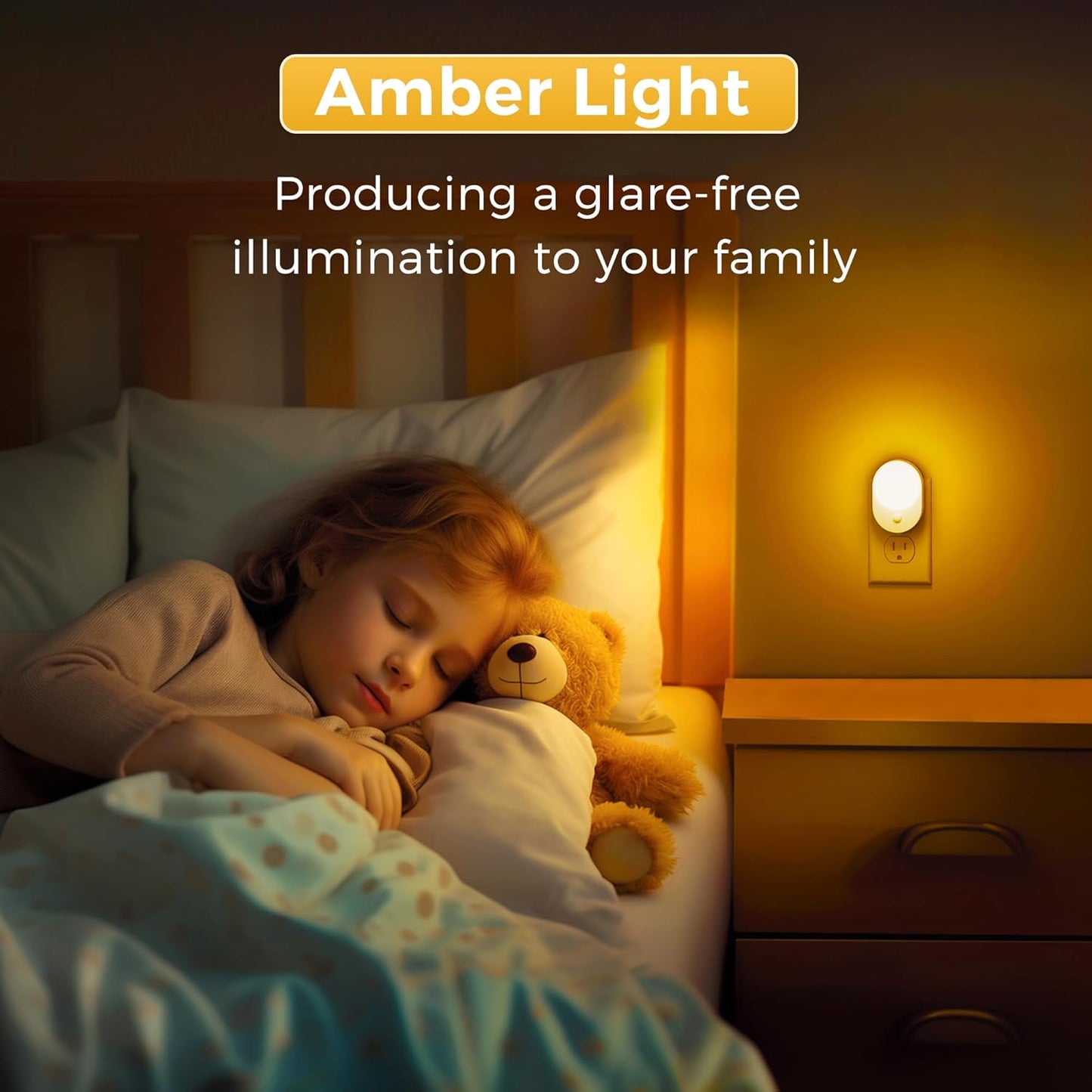 L LOHAS LED Motion Sensor Night Light,[2-PACK] Night Lights Plug into Wall,Motion Sensor and Dusk to Dawn Sensor,3000K Soft White,30/60/100lm Brightness Dimmable,Nightlight for Bathroom Hallway