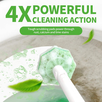 Toilet Bowl Wand Refills for Clorox, Toilet Cleaner Refills,100 Count | Compatible with Clorox Toilet System, Pre-Loaded Cleaner, 3-Layer Scrub Pads, 4X Cleaning Power , Lemon Lavender Scent